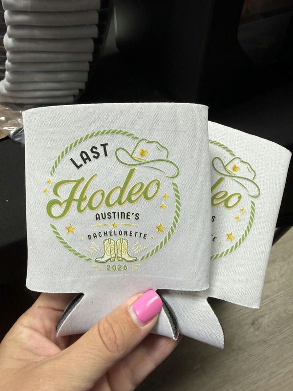 Custom koozies batch print